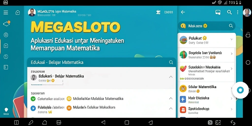 Tampilan antarmuka MEGASLOTO yang interaktif dan user-friendly.