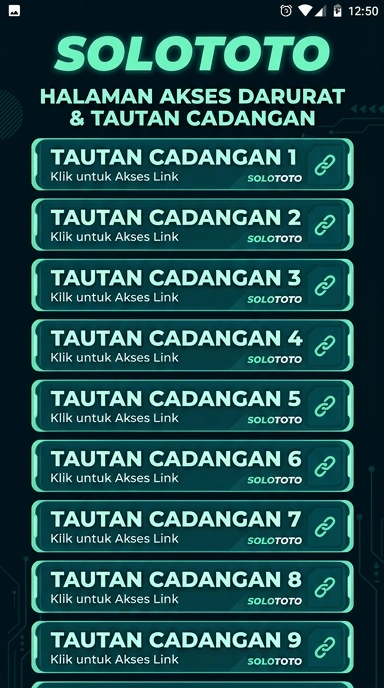 Tampilan link alternatif solototo